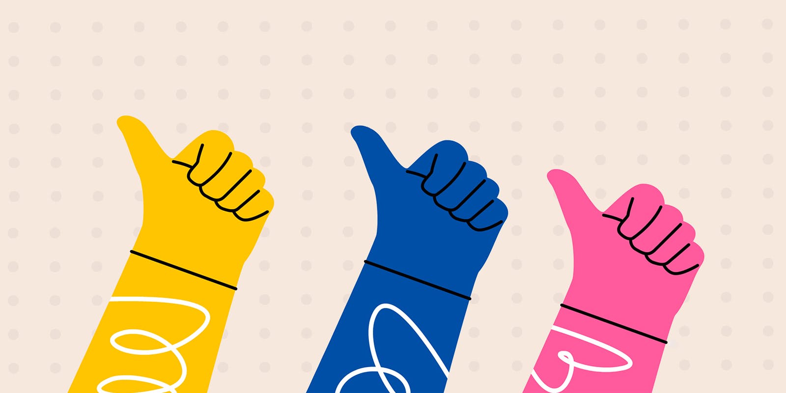 Thumbs up for a job well done