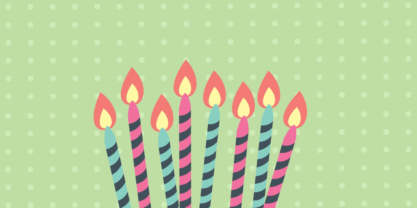 Candles on a cake