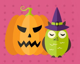 Halloween pumpkin-owl-bat-spider