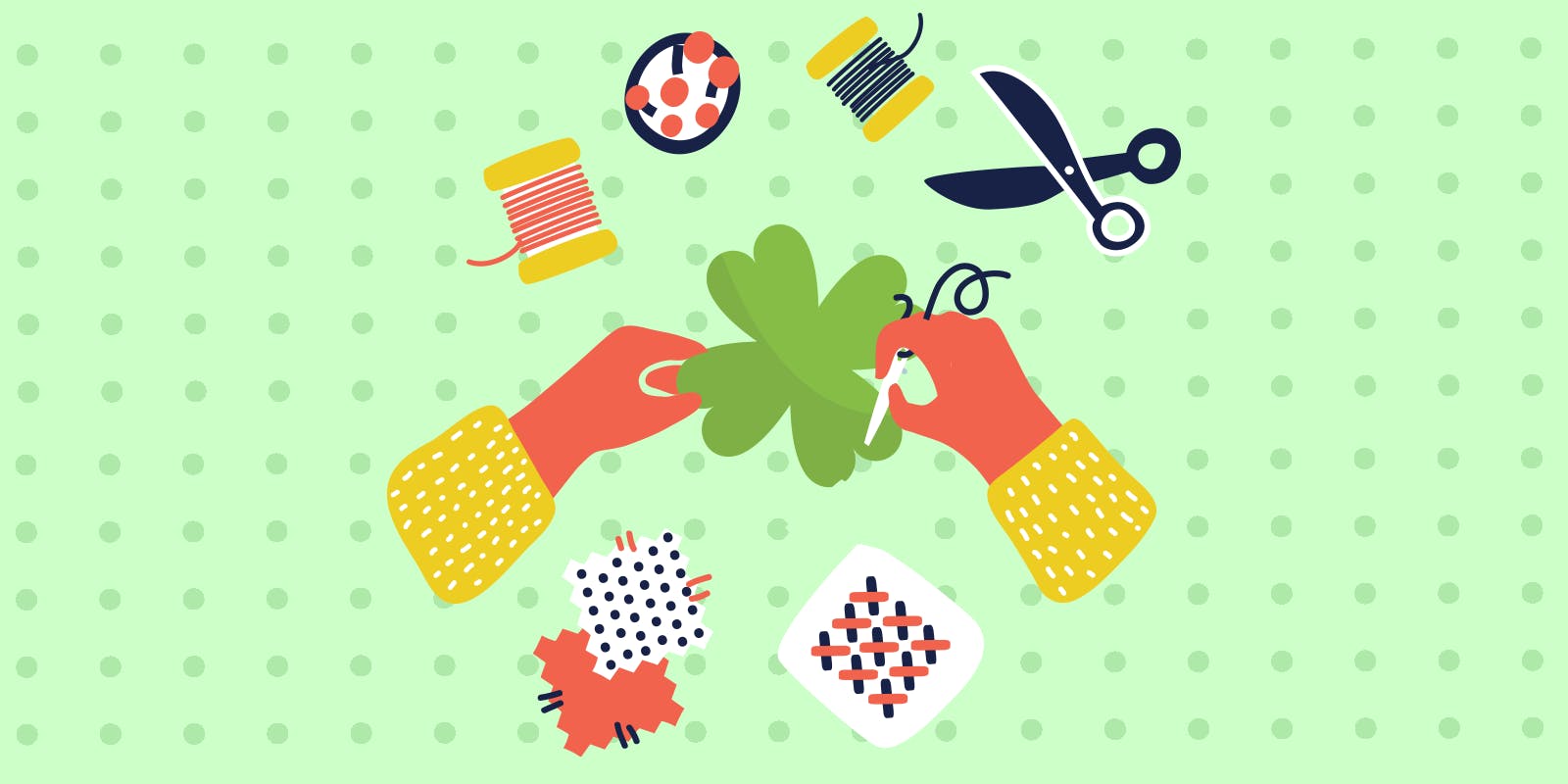 Making crafts with kids for St. Patrick's Day