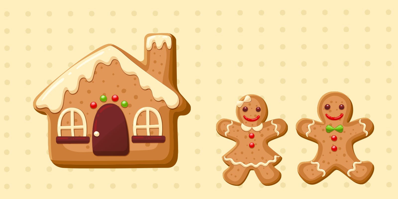 Gingerbread house husband and wife