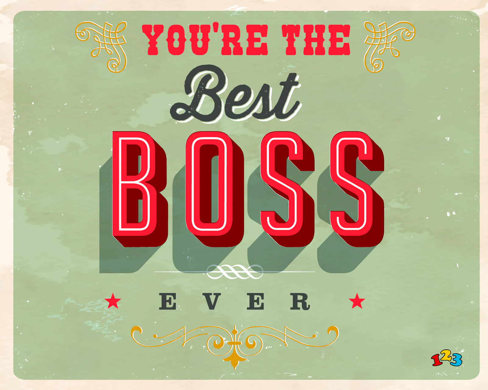 Weekend For Boss Best boss ever - Employee appreciation - send free eCards from 123cards.com