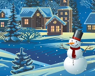 Happy snowman