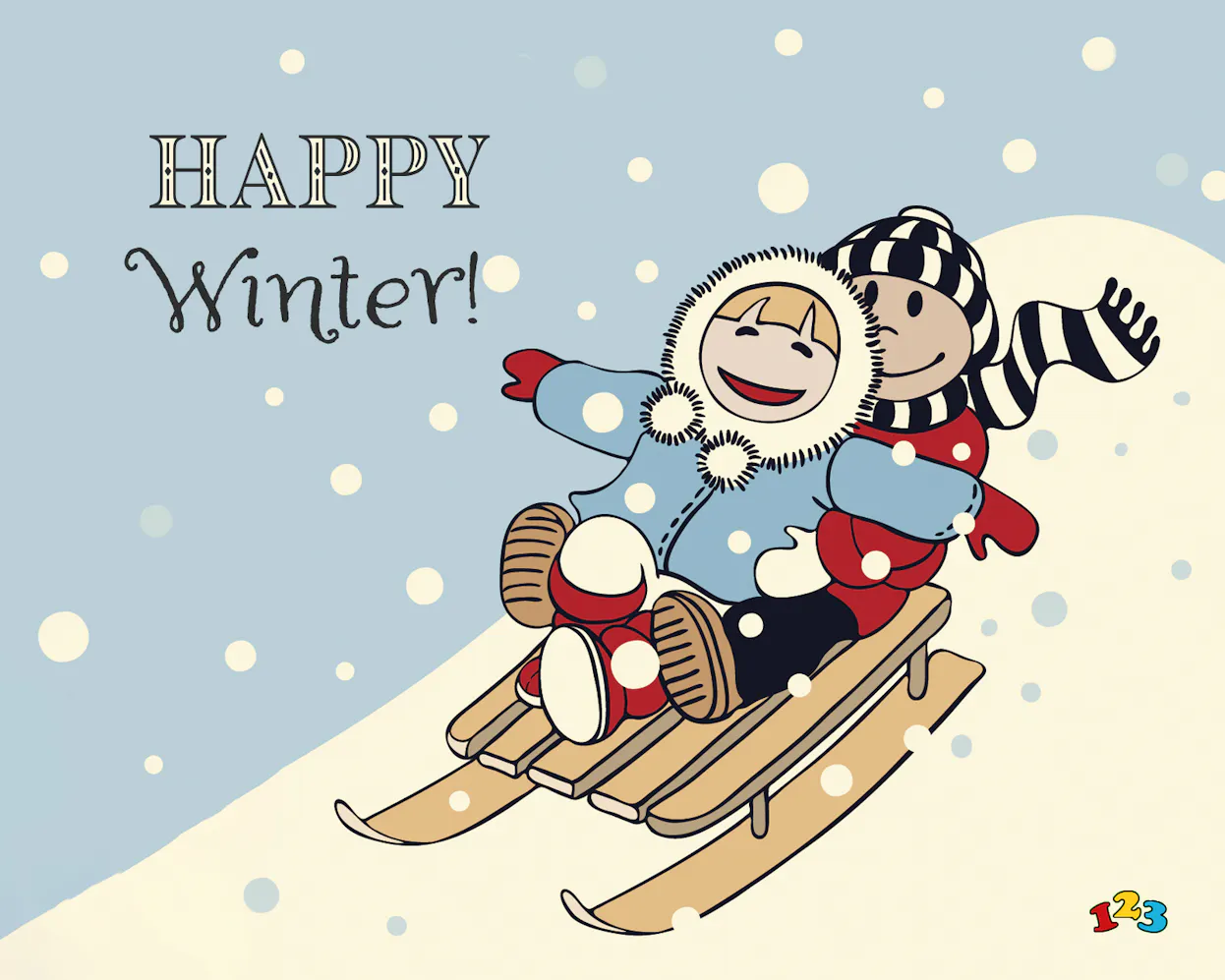 Happy winter - Winter - send free eCards from 123cards.com